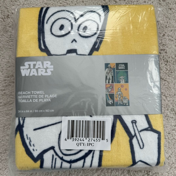 Star Wars Disney Beach Towel 34 x 64” - Picture 2 of 4